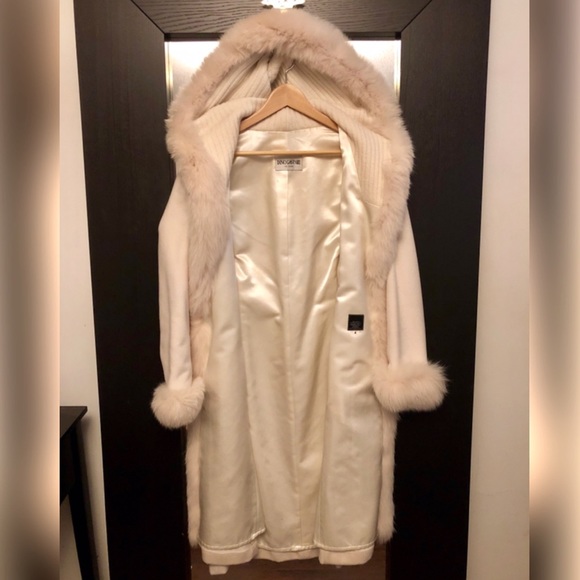 100% Mink Fur Coat & Angora Headband Accessory - Picture 2 of 8